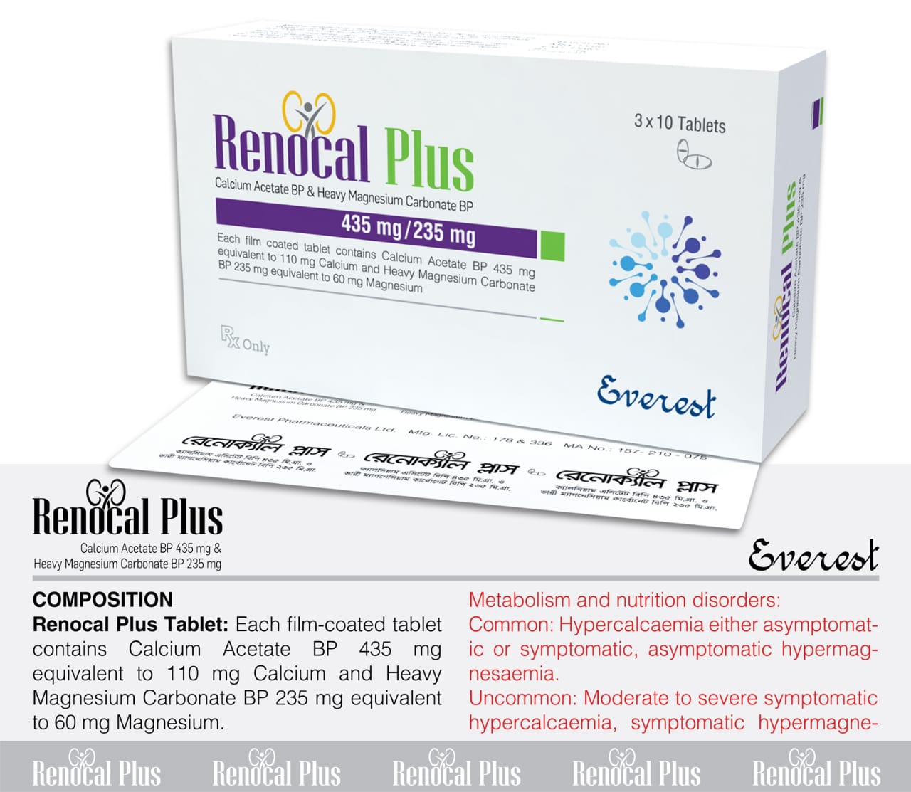 Tablet Renocal Plus 435mg+235mg (30pcs)